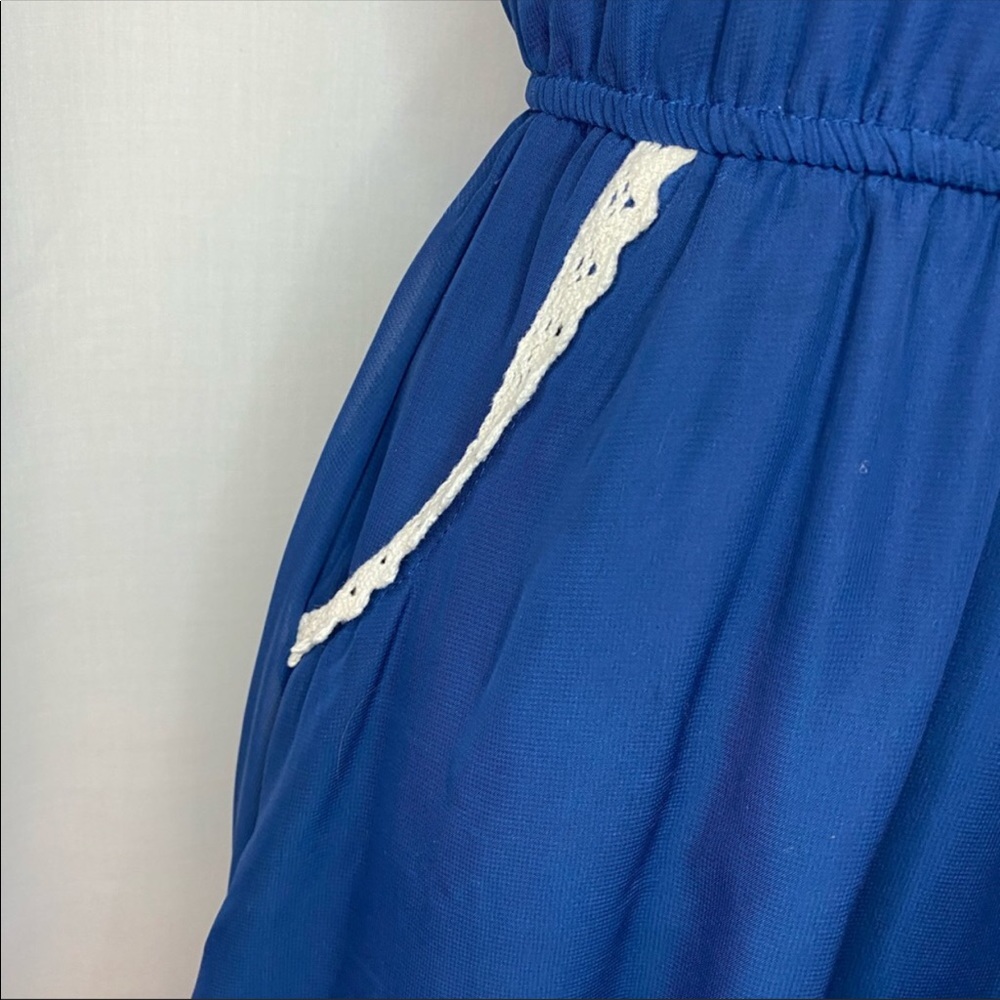 Blue Vintage Bohemian Dress - Picture 3 of 14